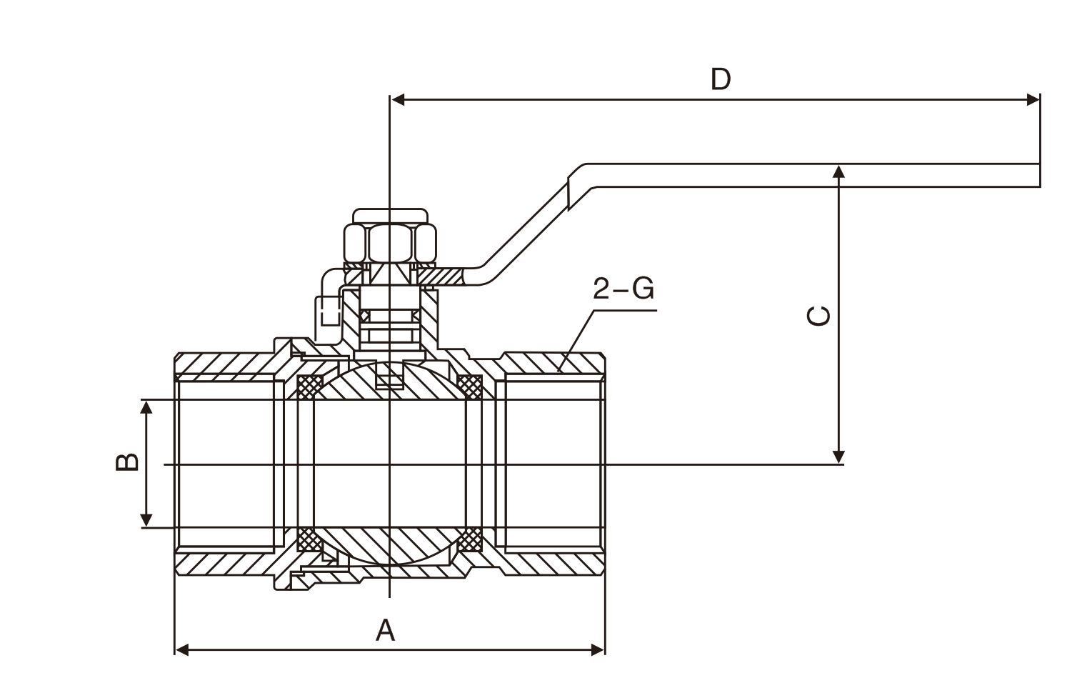 黃銅(tong)絲扣球(qiu)閥(圖1)