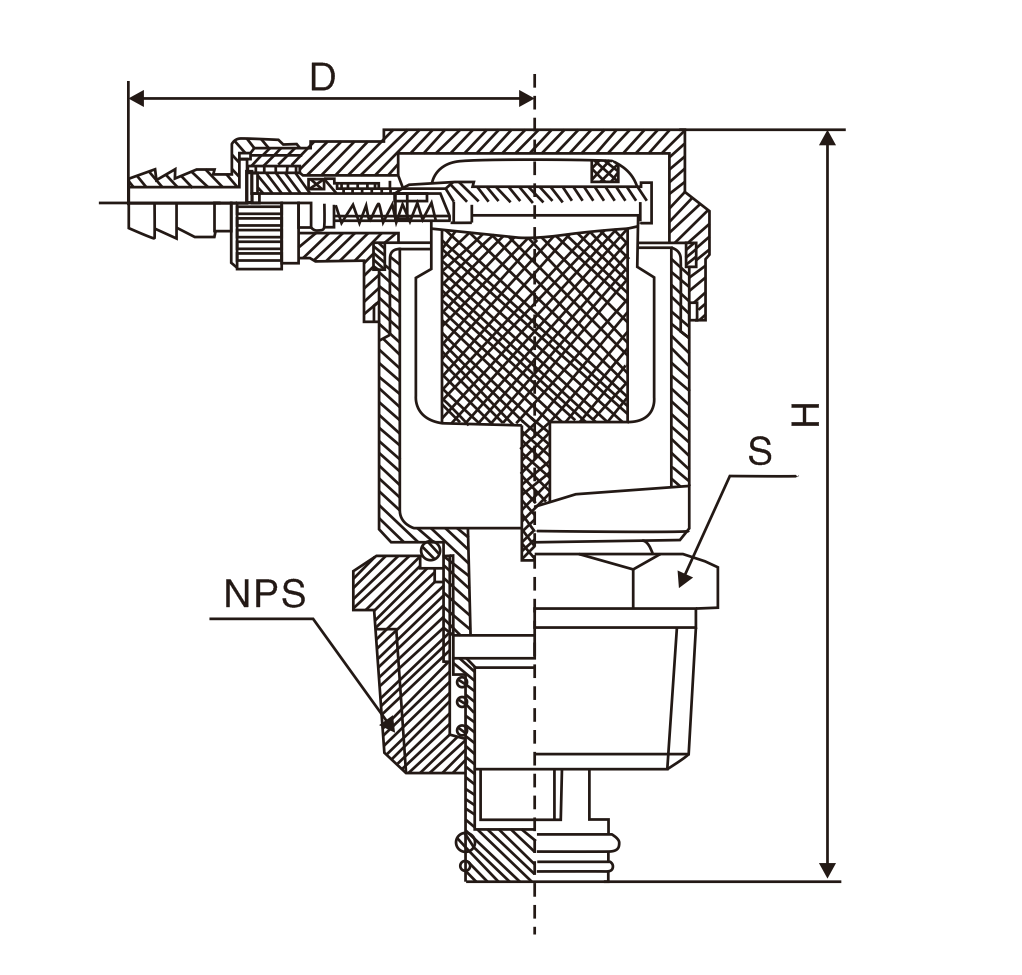 黃(huang)銅自動單向排(pai)氣閥(圖1)