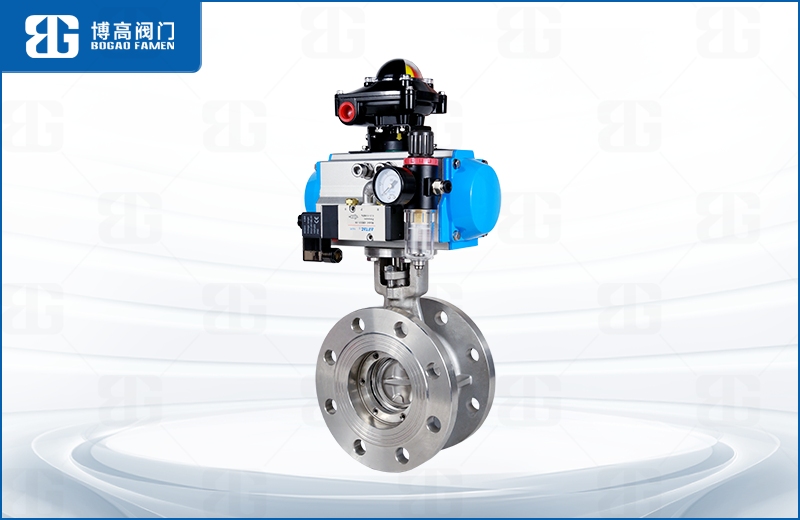 不鏽鋼氣(qì)動法蘭中線蝶(die)閥