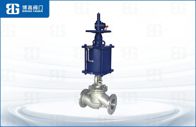 氣(qi)動法蘭(lan)截止閥(fá)